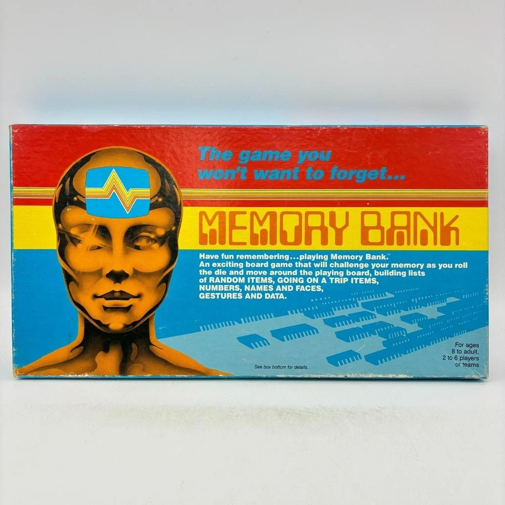 VINTAGE Memory Bank Game COMPLETE James A Fisher 1985 Challenges Family